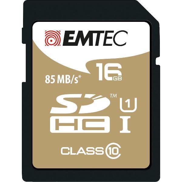 Emtec SDHC 16GB Class10 Gold + flashgeheugen Klasse 10