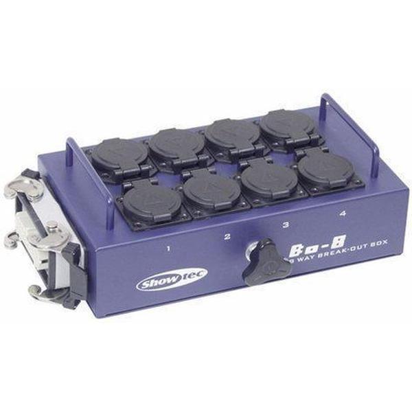 Showtec Showtec BO-8-S1 Break-out box, 16-pins multiconnector - 8 x Schuko Home entertainment - Accessoires