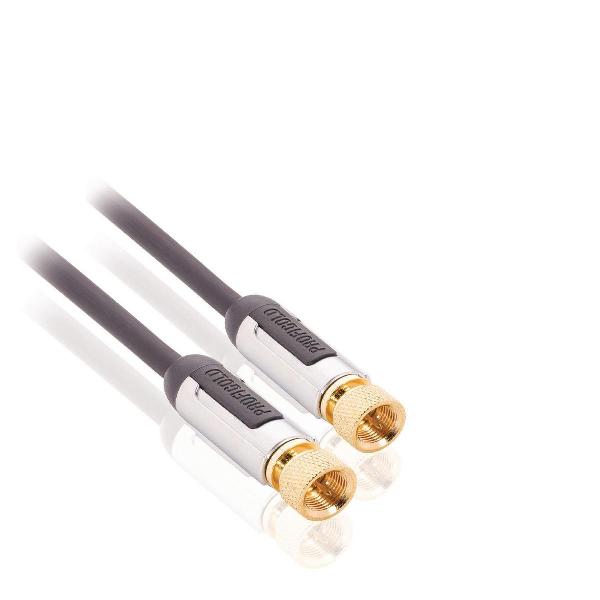 Profigold - F-Connector Kabel - zwart - 10 meter