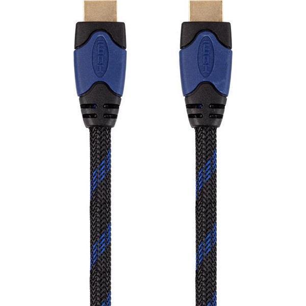 HDMI-kabel 4K Ultra HD - PS4/PS3 - 3 meter - blauw/zwart