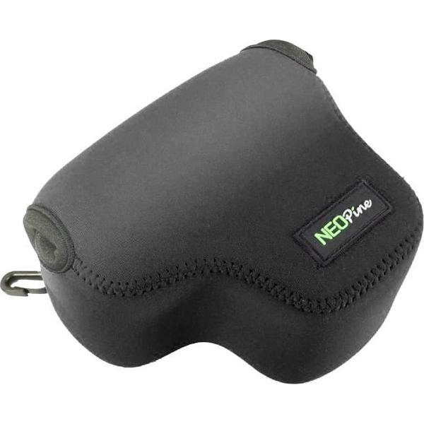 NEOpine Neoprene Shockproof Soft hoesje Bag met Hook voor Canon PowerShot G3X Camera(zwart)