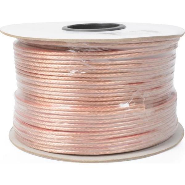 König - Luidspreker Kabel - Transparant - 100 meter - 2 x 4.0 mm²