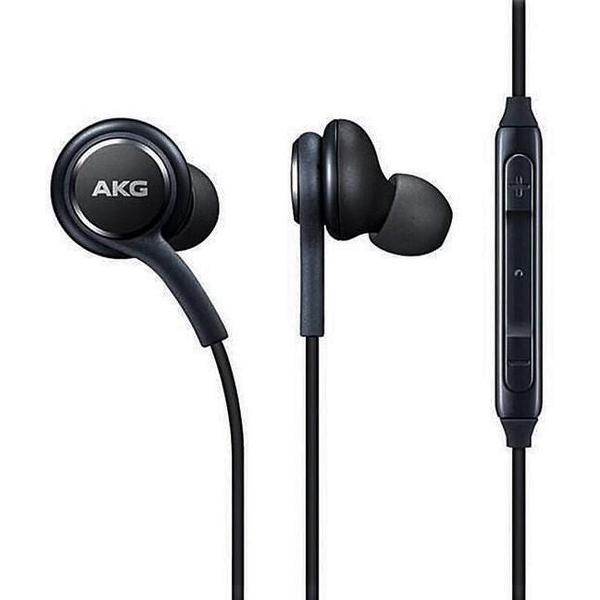 AKG oordopjes in-Ears Samsung - Akg oortjes - Zwart - Knoopvrij - Android en Ios - Samsung S6/S7/S8/S9/S10/S20