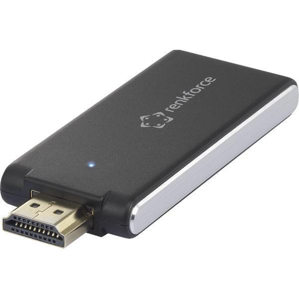 Renkforce renkCast 3 HDMI streaming stick AirPlay, Miracast, DLNA, Externe antenne