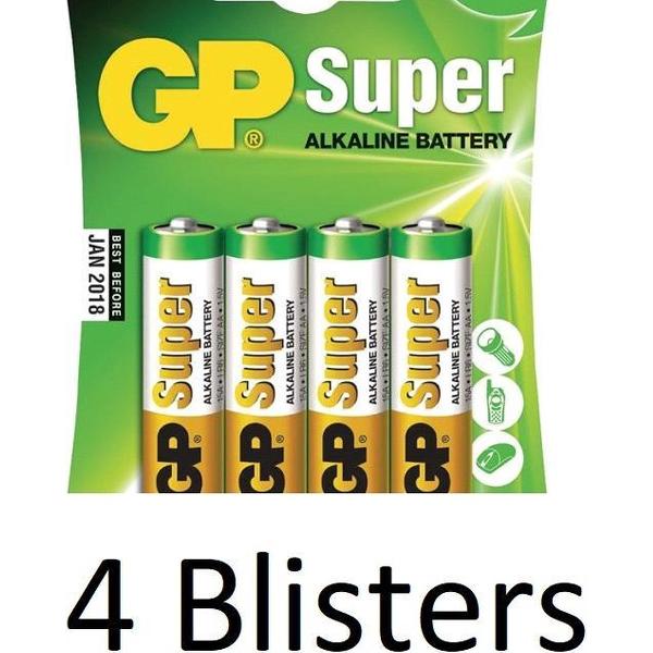 GP AA Super Alkaline Batterijen - 16 stuks