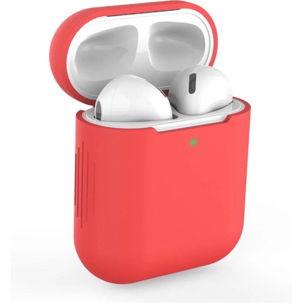 Siliconen Case Voor Airpods - Rood - Rood / Red