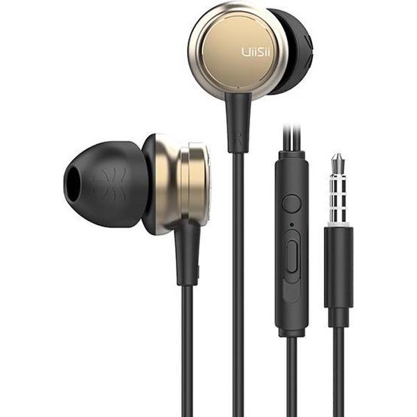 UiiSii HM9 Goud - Metalen In-Ear Oortjes - Mooi Design