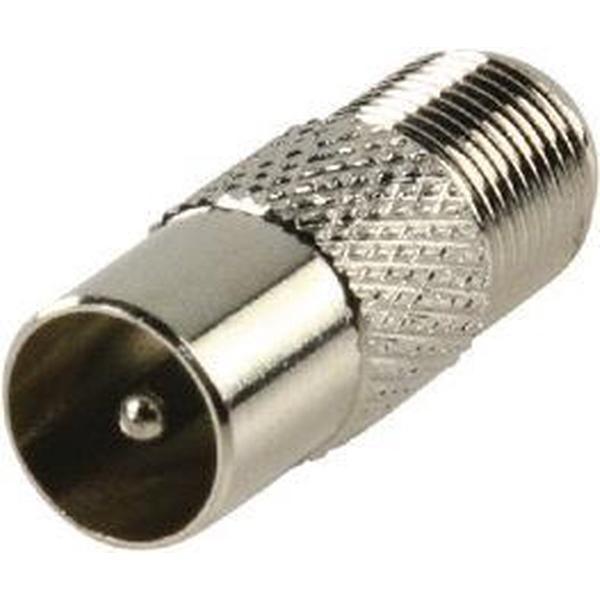Valueline Coax (m) - F-connector (v) adapter