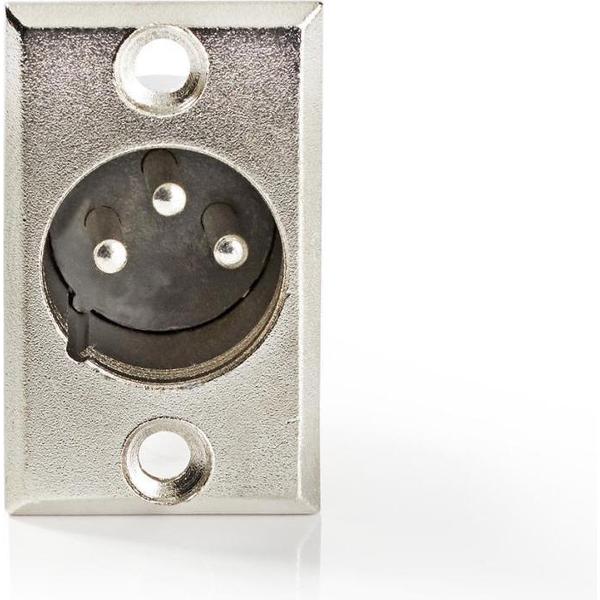 Nedis CAVC15910ME Bevestiging Voor Xlr-behuizing Xlr 3-pins Male 25 Stuks Metaal