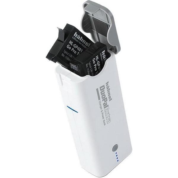Hahnel Duopal Extra Kit Acculader / Powerbank voor GoPro Hero 4 + HL-GP401