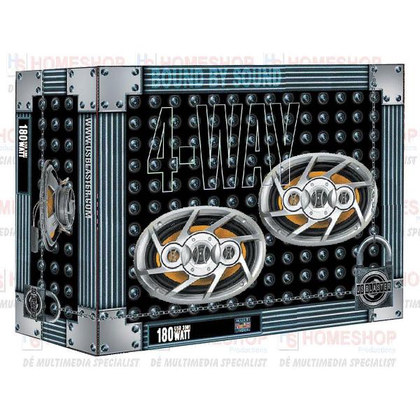 USBLASTER - Coaxial Speaker Set - USB3591, 4 Way, Max Power 180W