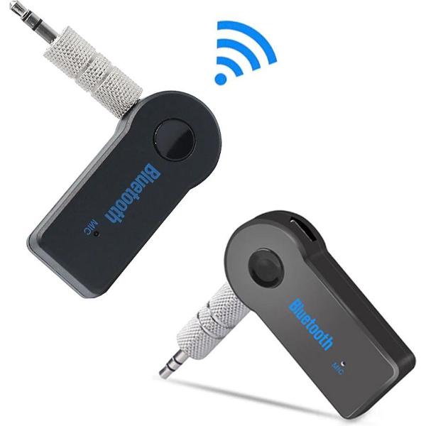 Bluetooth Receiver 3.5mm jack - MP3 afspelen op autoradio - Zwart