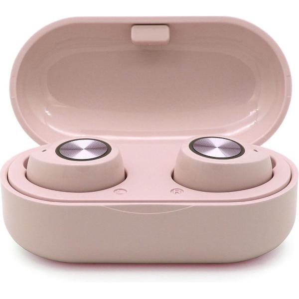JAP Sounds AP35 - Draadloze oortjes Bluetooth - Oordopjes - Apple Android Samsung - Roze