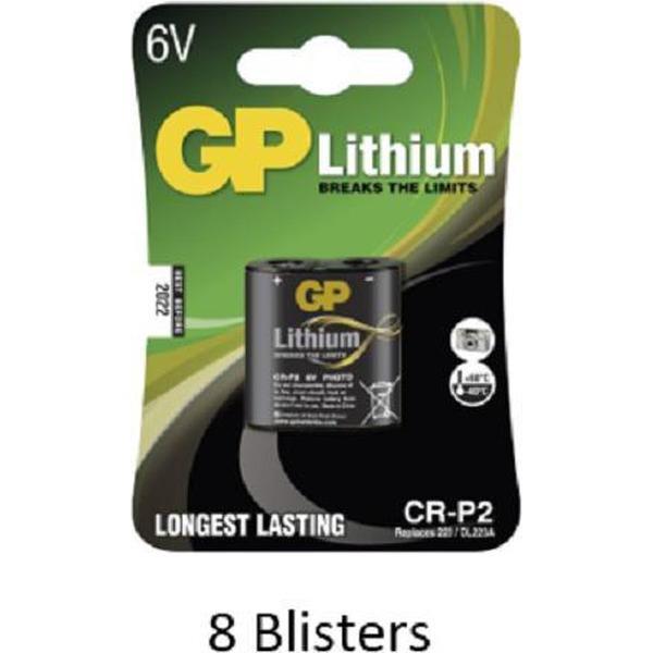 8 stuks (8 blisters a 1 stuks) GP Photo Lithium CRP-2 6V (DL223A)