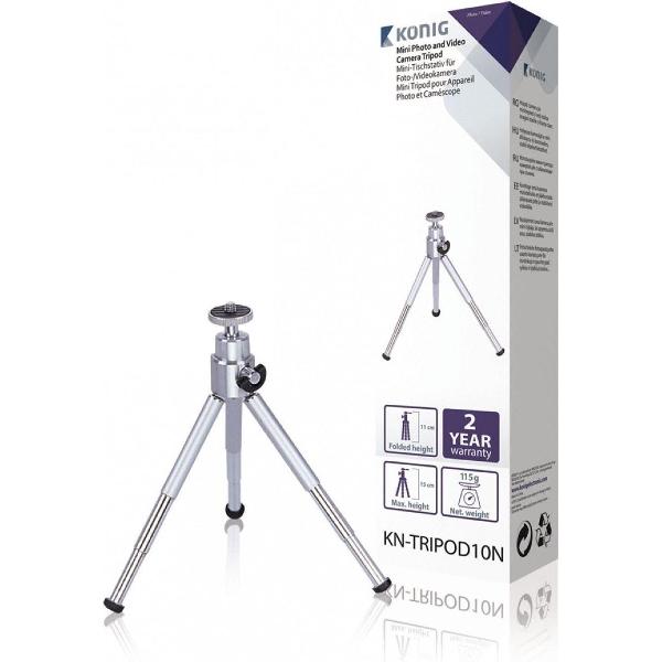 Mini-Tripod 15 cm 0.8 kg Silver (Mini Statief)