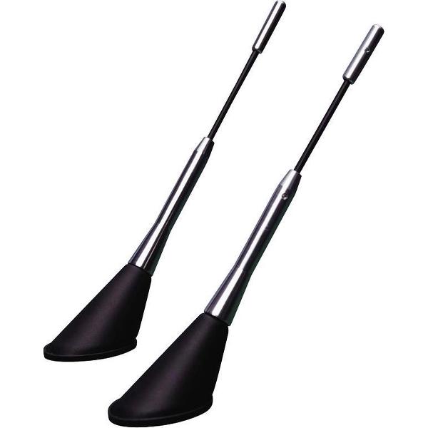 Autostyle Universele Antenne Shortstick 16v Zilver 16,5 Cm
