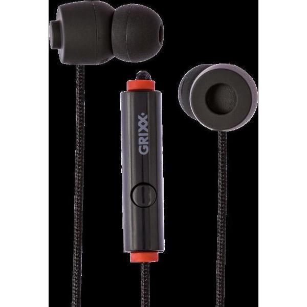 Grixx Optimum In-Ear oordopjes - 10mm Driver - Microfoon - Zwart