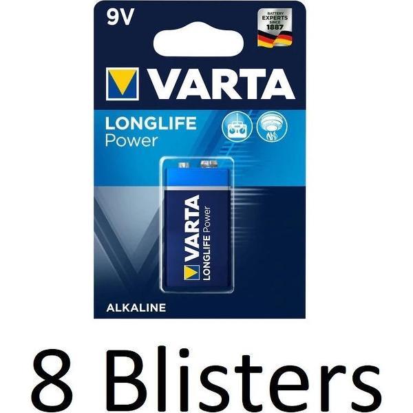 Varta 9v E-Block 8 Stuks