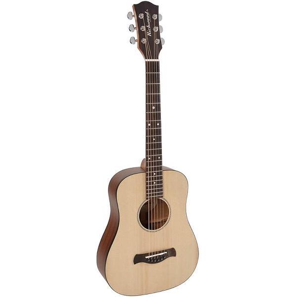 Richwood T-20 reisgitaar met massief A keuze Sitka spar bovenblad