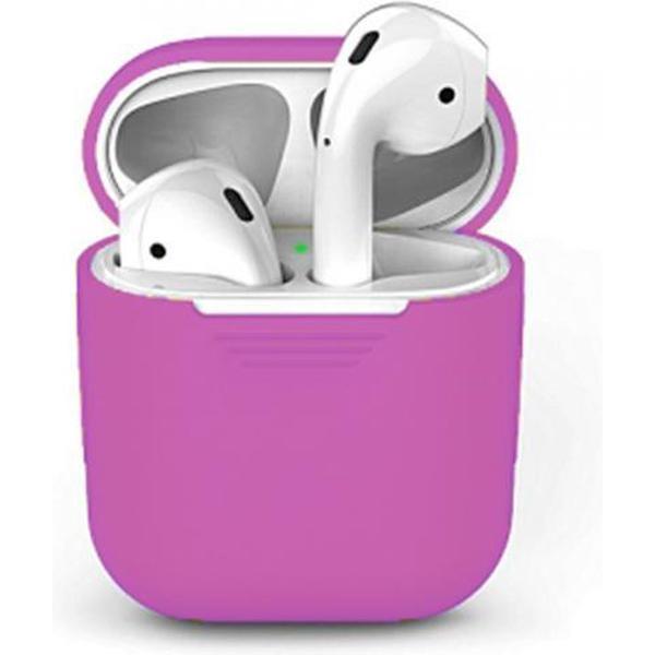Siliconen case geschikt voor Apple Airpods - paars