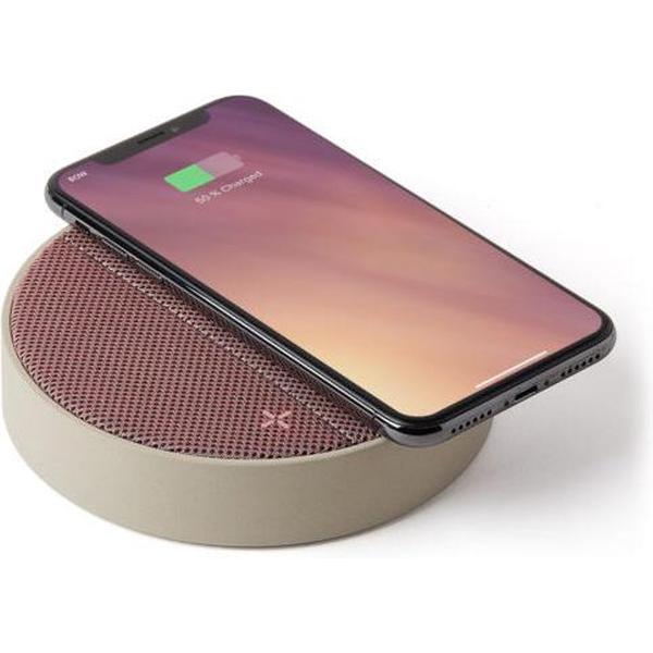 Lexon Oslo Energy Bluetooth Speaker/Draadloze oplader Pink