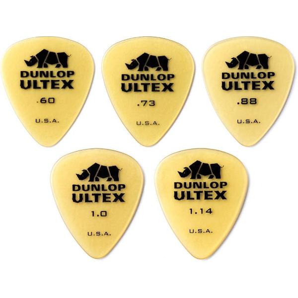 Dunlop Ultex plectrum SET 0.60mm-1.14mm 5-pack