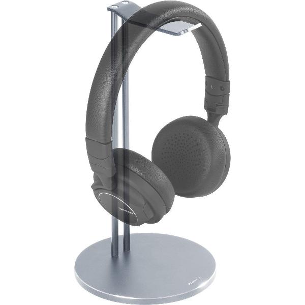 DELTACO HLS-101 Universele koptelefoon standaard aluminium - Antislip - Zilver