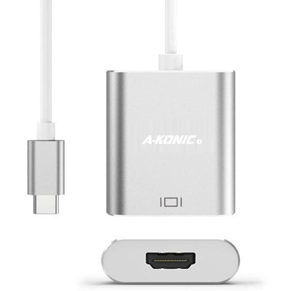 Usb-c naar HDMI Adapter | HDMI-Hub Met Usb C | Type-c to HDMI converter | Compatible Apple Macbook | Chromebook | IMAC | Surface | XPS | Dell | Lenovo | Samsung | HP | A-KONIC©
