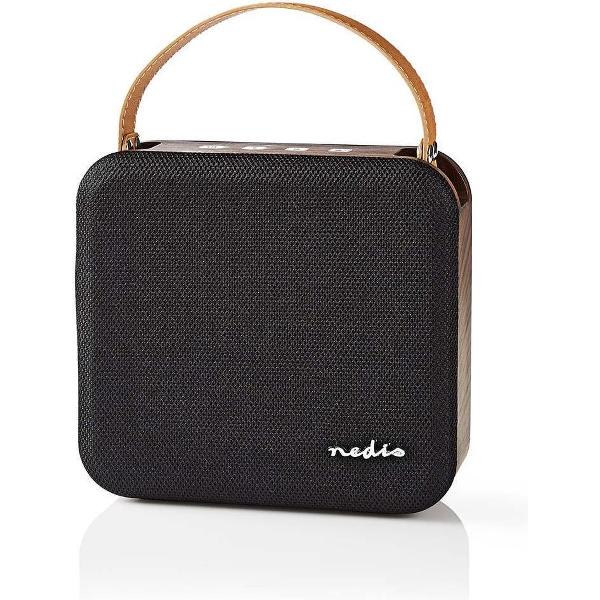 Nedis SPBT35100BN Luidspreker Met Bluetooth® 45 W Waterbestendig Draaggreep Zwart / Bruin