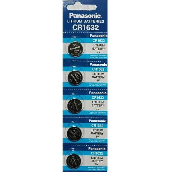 Panasonic Lithium CR1632 3V 140mAh batterij (Blister van 5 Stuks)