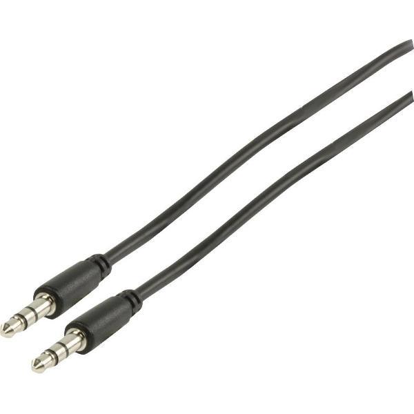 3.5 mm stereo audio kabel 3,00 m zwart