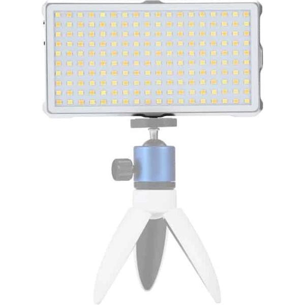 F18 Pocket 180 LEDs Professioneel Vloggen Fotografie Video & Foto Studio Licht met OLED-display voor Canon / Nikon DSLR-camera's (wit)