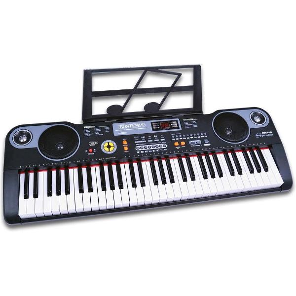 Bontempi Keyboard Digitaal Junior 86 Cm Zwart 3-delig