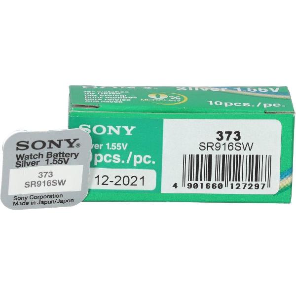 10 Stuks - Sony SR916SW (373) SR68 Zilveroxide horloge knoopcel batterij