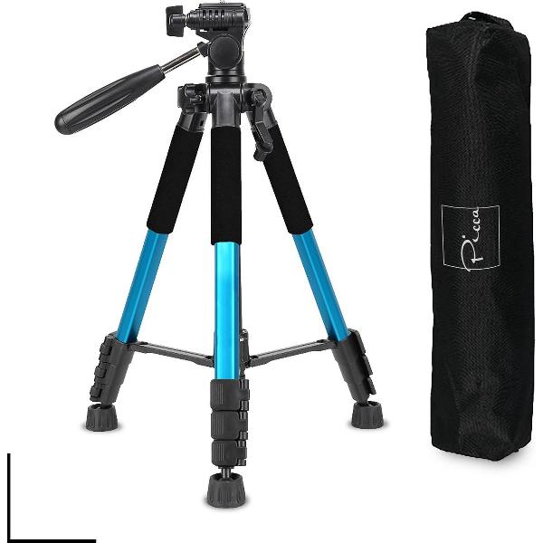 Picca Camera statief voor spiegelreflexcamera – 145 cm - Blauw