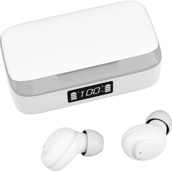 Mobstore EarBuds - Draadloze Oordopjes - Bluetooth oordopjes - Oordopjes draadloos - Draadloos - Bluetooth Oortjes - oordopjes - Sport oortjes - Earpods - Geschikt voor alle smartphones - Buds - EarBuds Wireless