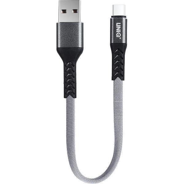 UNIQ Accessory USB Type-C Kabel 20cm snellader dataoverdracht - Grijs
