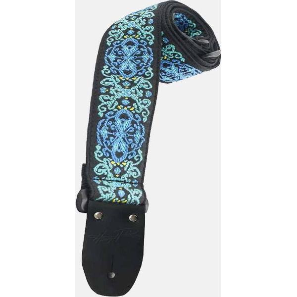 Henry Heller HJQ2-45 Gitaarband Blue-Green-Black