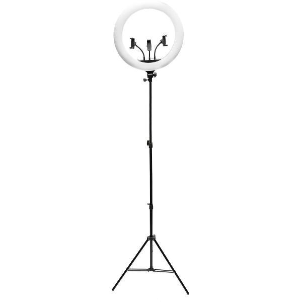 Rio RL18- Selfie en studio LED ring lamp met lampstatief