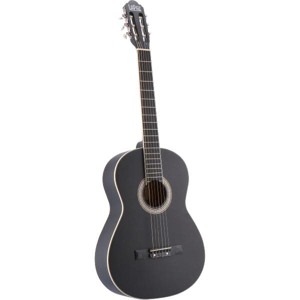 LaPaz C30BK klassieke gitaar 4/4-formaat zwart + gigbag