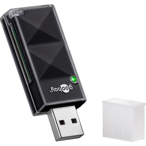 Goobay Ext. SD/SDHC USB 2.0 Zwart geheugenkaartlezer