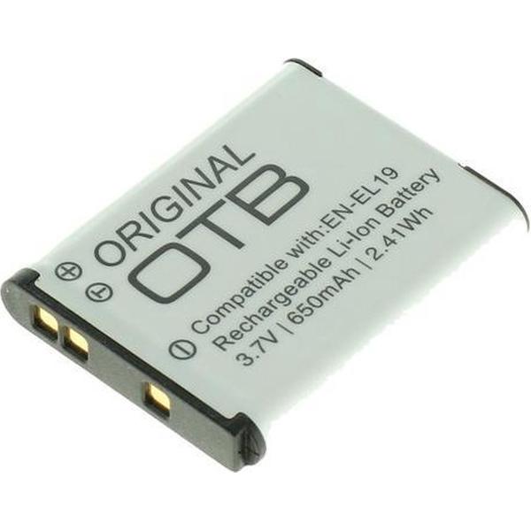 OTB Camera accu compatibel met Nikon EN-EL19 en Sony NP-BJ1 / 650 mAh