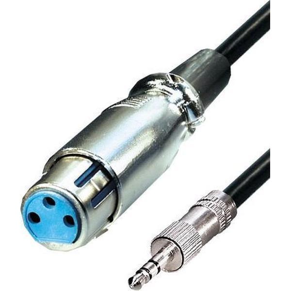 Transmedia XLR (v) - 3,5mm Jack (m) audiokabel - 0,20 meter