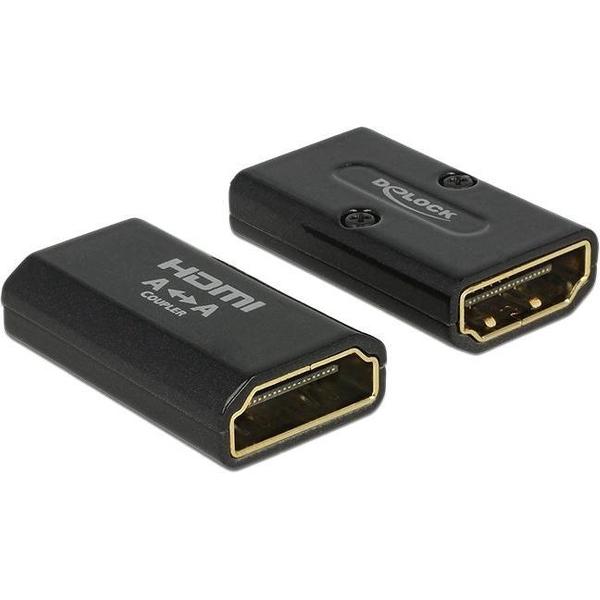 DeLOCK Compact HDMI (v) - HDMI (v) koppelstuk / metalen behuizing - versie 1.4 (4K 30Hz)
