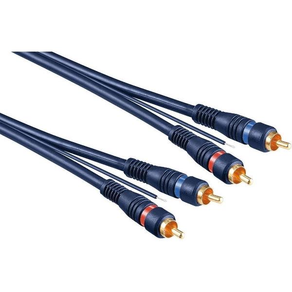 Goobay SAV 500 V 5.0m audio kabel 5 m 2 x RCA Violet