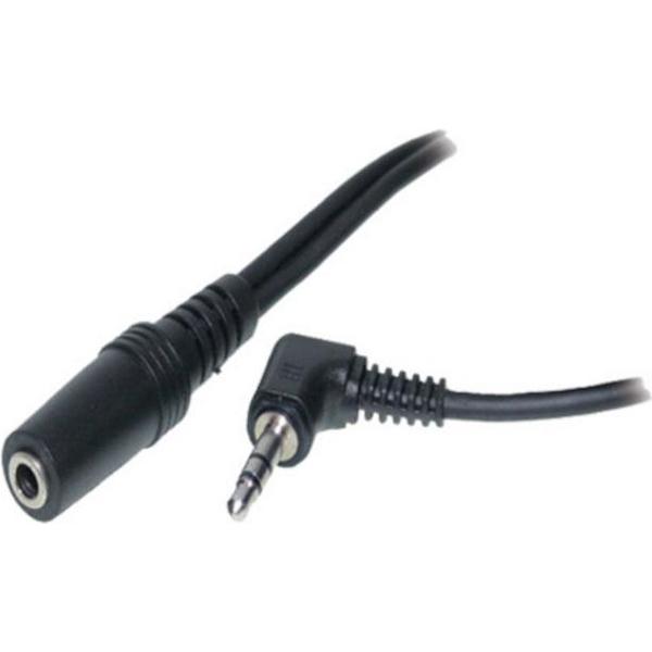 S-Impuls 2,5mm Jack haaks (m) - 3,5mm Jack (v) adapter - 0,20 meter