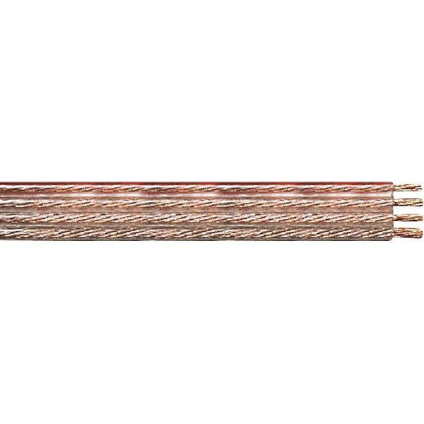 Transmedia Bi-wire luidspreker kabel (CU koper) - 4x 0,75mm² / transparant - 100 meter