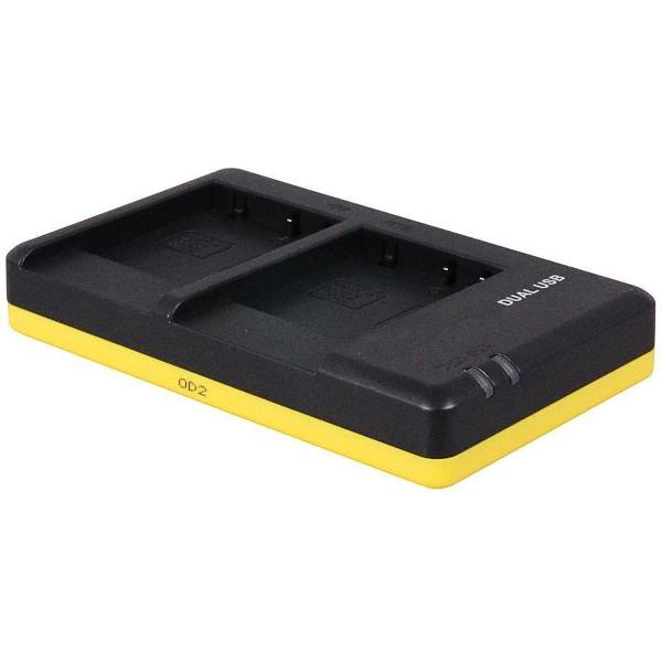 Huismerk Duo oplader voor 2 camera accu's Panasonic DMW-BCG10