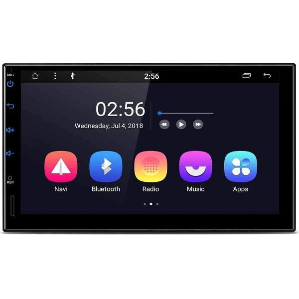 2 Din Universeel 7 Android 10.0 Octa-Core auto navigatie stereo smart Multimedia speler.