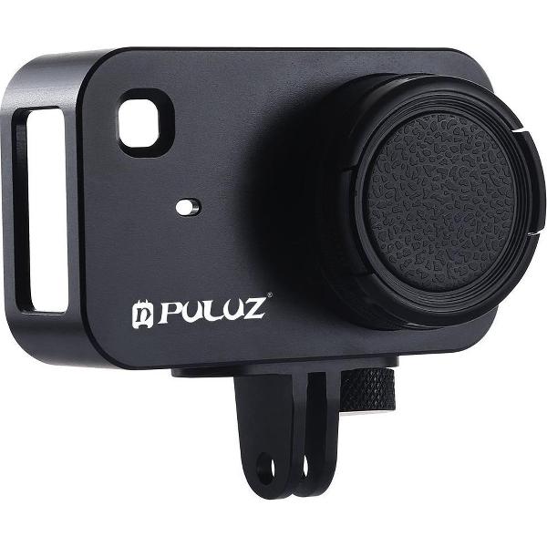 PULUZ Behuizing Shell CNC-aluminium beschermende kooi met 37 mm UV-filterlens voor Xiaomi Mijia kleine camera (zwart)